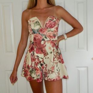 Charolette Russe Floral Romper